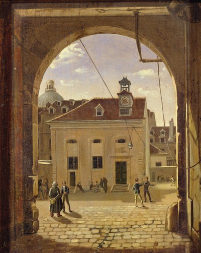 Institution Sainte-Barbe, Rue de Reims, in 1824 by Etienne Bouhot